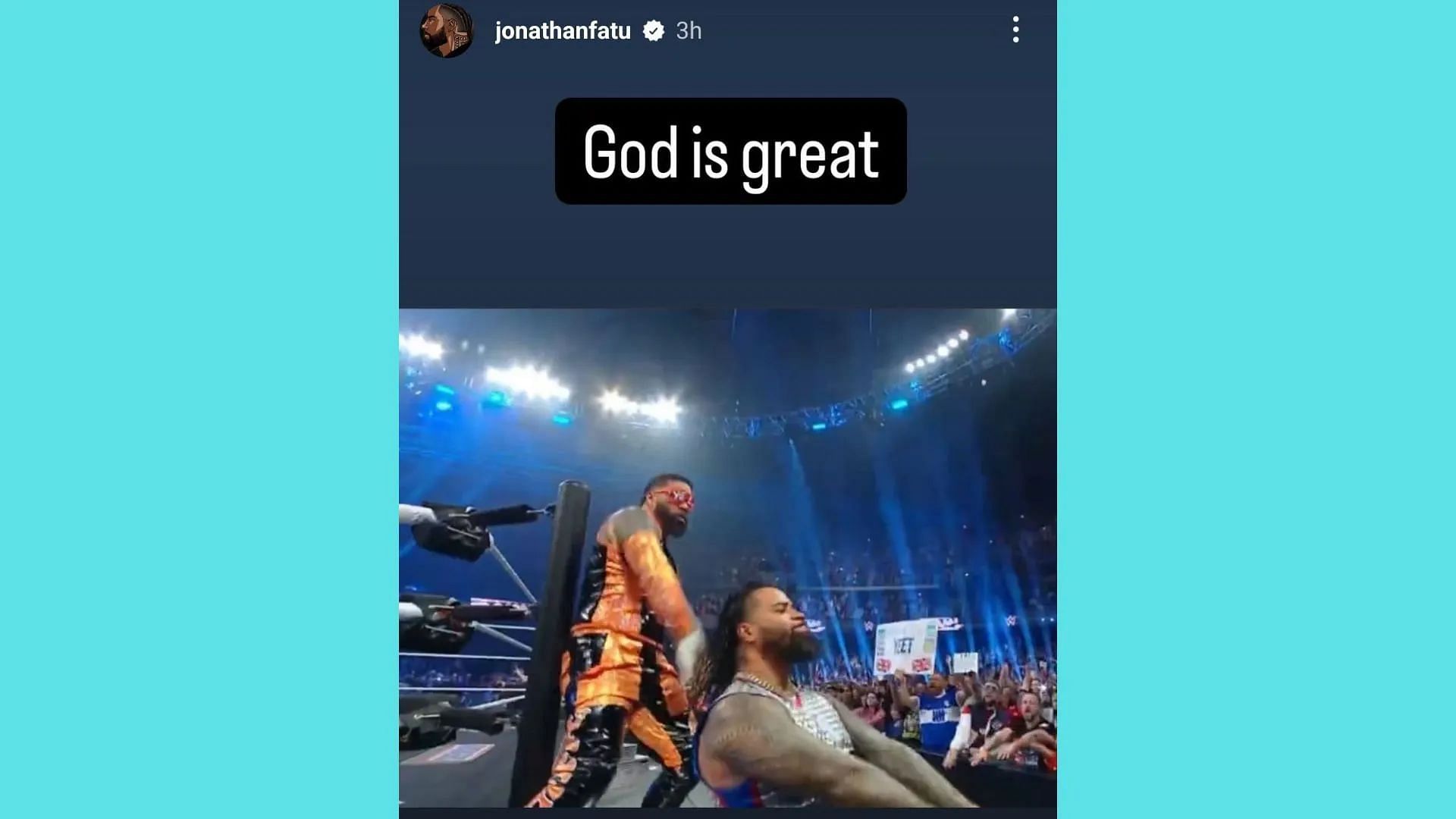 Jimmy Uso's Instagram story!